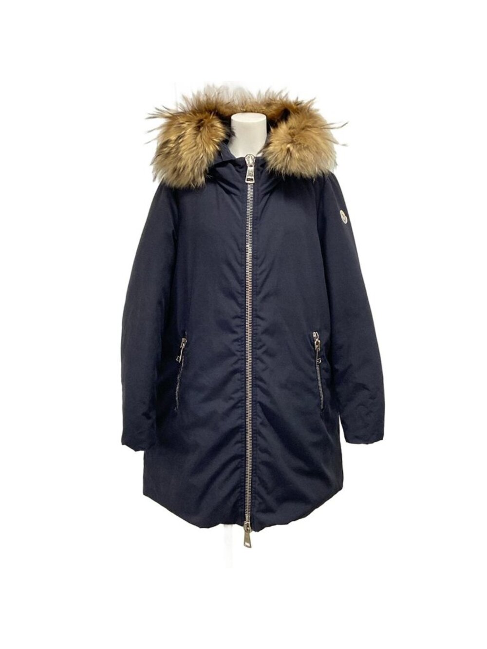 Moncler Down Coat XL Dimitra Dark Navy 4